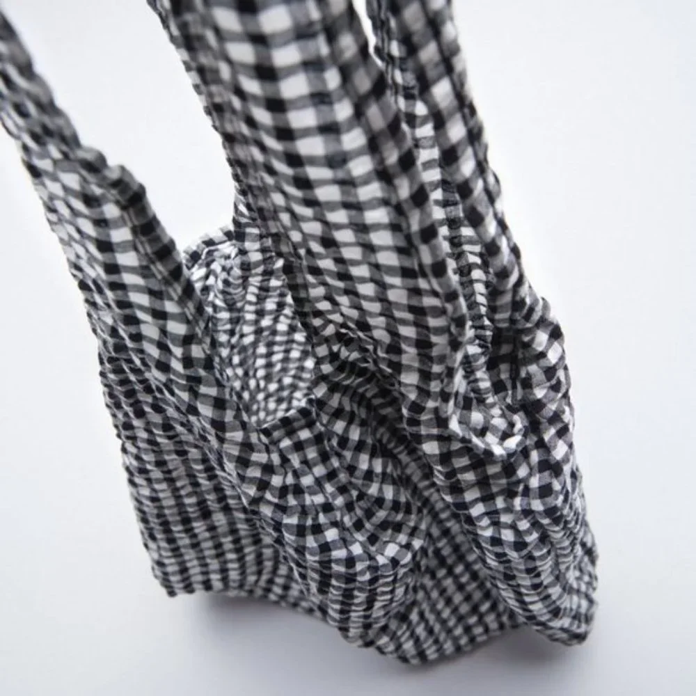 ZARA Gingham Bag - Picture 8 of 9